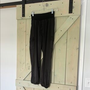 Black Relaxed Fit Joggers with Straight Leg